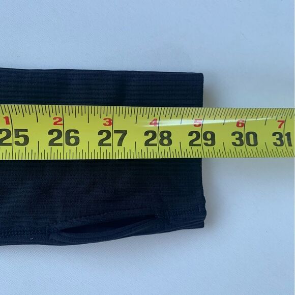 Lululemon Rest Less Cropped Half Zip Womens Size 10 Herringbone Fade Black White - Picture 6 of 11